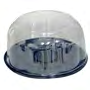 Novolex - Pactiv 10" Black Cake Base Fits 9" Cake 5.25" Tall Rose Dome Combo Pack 40 / cs — supplier reference photo; packaging or variant may differ