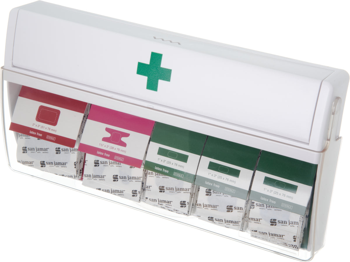 CFS Brands Mani-Kare Bandage Dispenser White, For Blue Bandages 1 / ea — manufacturer reference photo; confirm listed SKU and selling unit