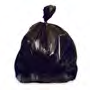 Novolex - Heritage Bag 43X47 Repro Black 2.00 Mil Flat Pack Can Liners 56 Gallon 100 / cs — supplier reference photo; packaging or variant may differ