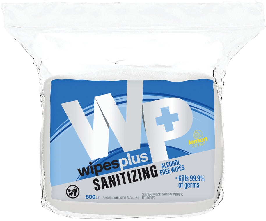 CFS Brands Hand Sanitizing Alcohol Free Wipes Refill Bag, 800 Count 4 / cs — manufacturer reference photo; confirm listed SKU and selling unit