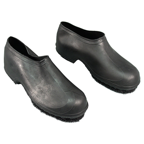Hospeco Treads Shoe Covers Waterproof Natural Rubber Black , Medium 1 / Pair — manufacturer reference photo; confirm listed selling unit