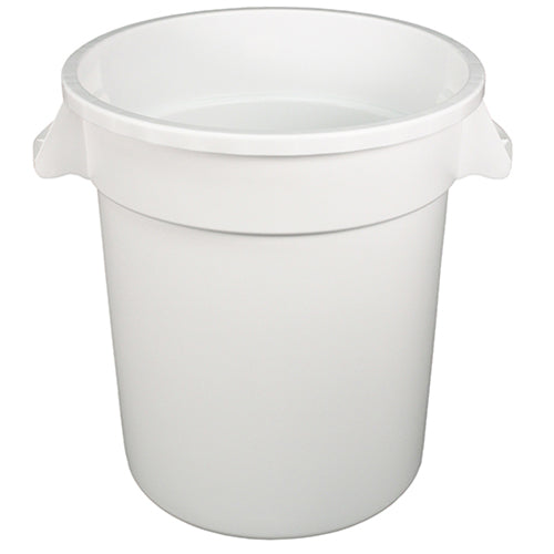 Hospeco 10 Gallon White Trash Can 1 / ea — manufacturer reference photo; confirm listed selling unit