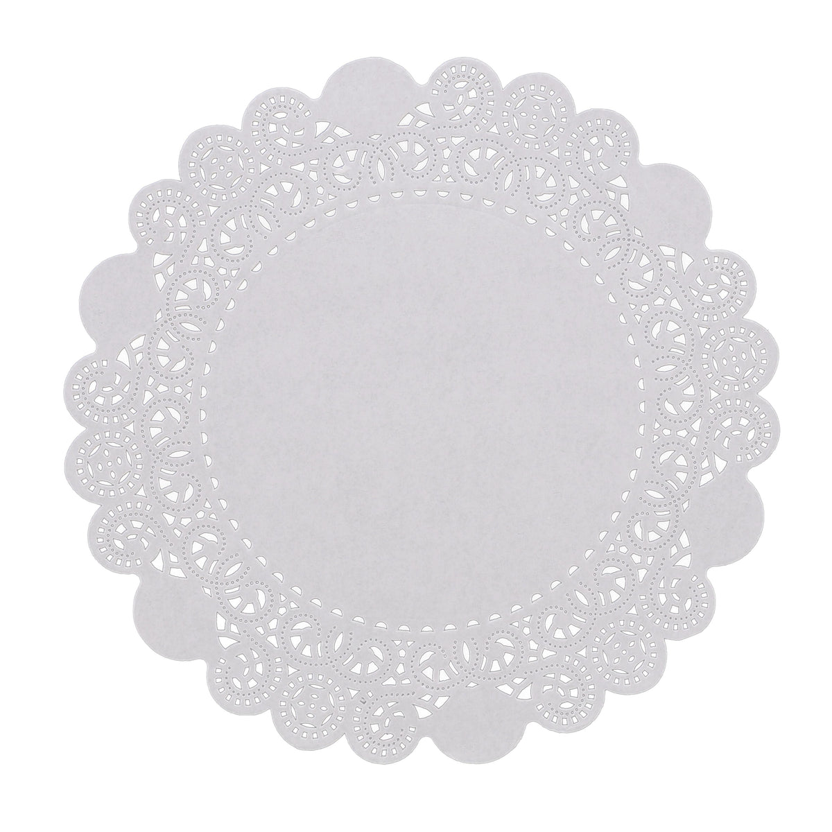 AmerCareRoyal Round Lace Doilie 10" , White Paper 10 / 500 cs. Manufacturer item reference photograph; listed selling quantity applies.