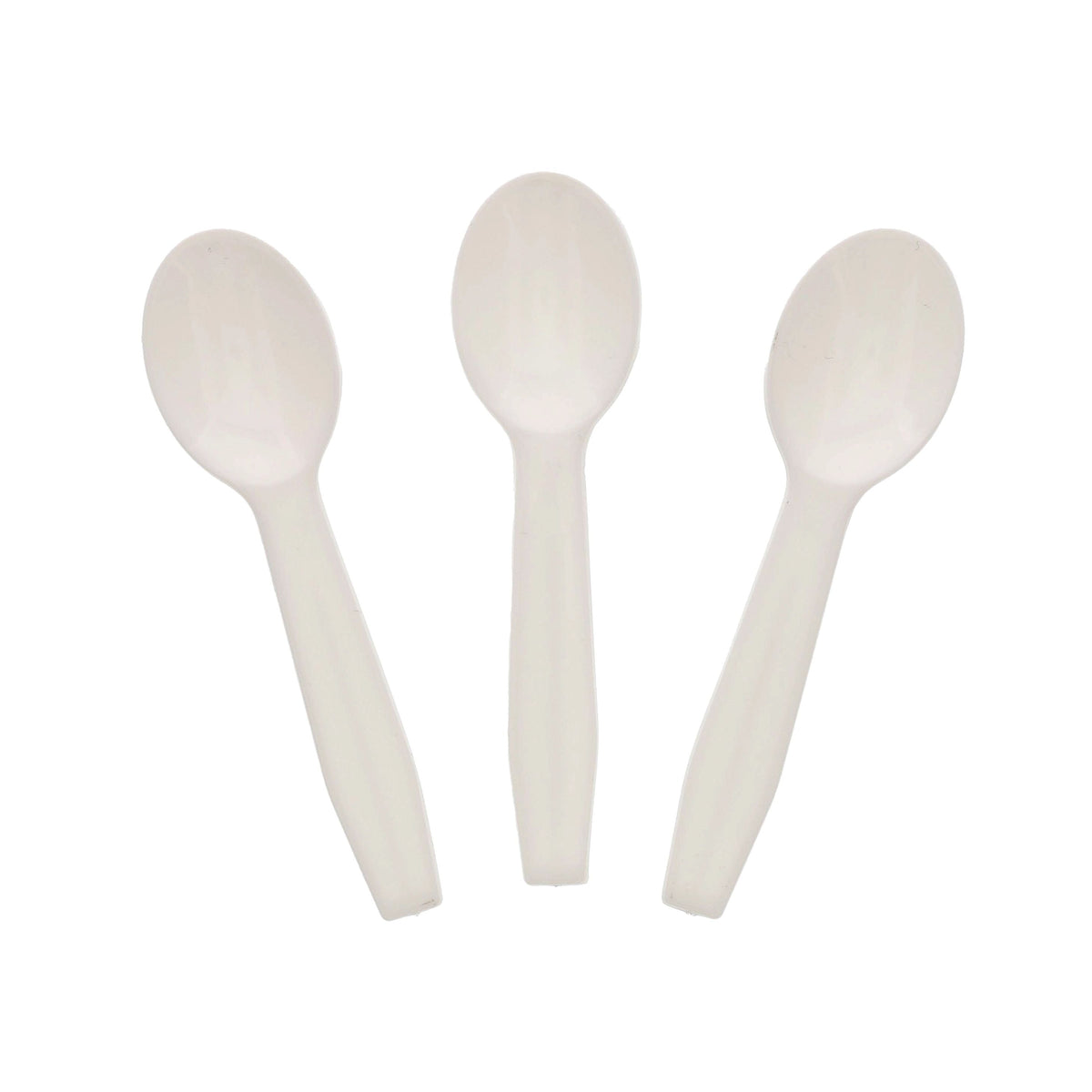 AmerCareRoyal Polystyrene Taster Spoon White 3" 3000 / cs; manufacturer item reference photograph