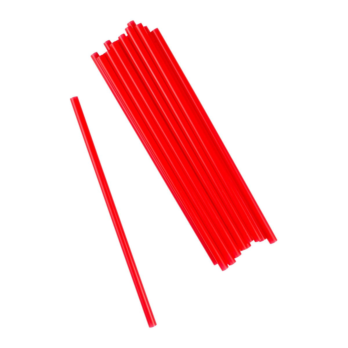 AmerCareRoyal 9", Giant Straw Red, Unwrapped 24 / 300 cs; manufacturer item reference photograph