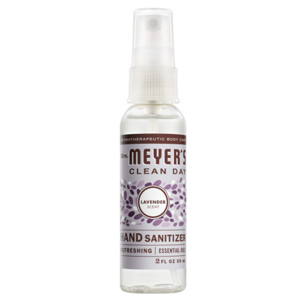Manufacturer image for RJ-300318: SC Johnson Mrs. Meyers Hand Sanitizer In Shelf Box, Lavender Scent, 2 oz 12 / cs. Packaging may vary; see product description.