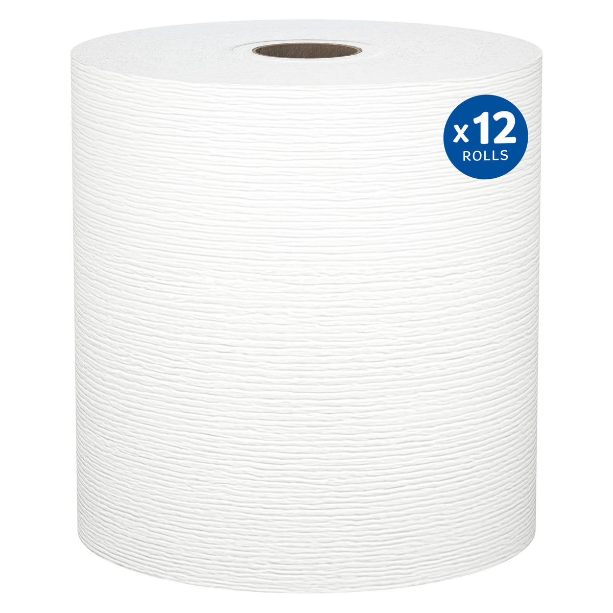 Kimberly Clark Kleenex Hard Roll Towels White 8" x 425' 12 / cs; current official Kimberly-Clark manufacturer photo, code 01080. Branding and packaging may vary. Contents or accessories shown are included only as specified in the listing.