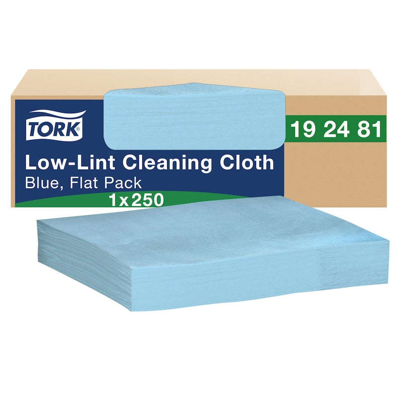 Essity Tork Low-Lint Cleaning Cloth Blue Flat Pack 1-Ply 1 / 250 cs