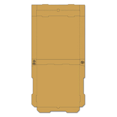 Representative same-brand or verified supplier-family product-type reference manufacturer/supplier illustration. Supplier illustration shows an unfolded kraft pizza box; the listed white rectangular box, dimensions and packaging govern. Listed specifications and quantity govern.