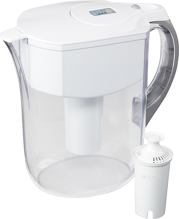 Clorox Brita Denali Filter Pitcher Small 6 cup, White 2 / cs — Representative photo of the same brand and product type. Pictured size, model, scent, formulation, color, packaging and quantity may differ. Refer to this listing and the supplied product label for specifications and use instructions.