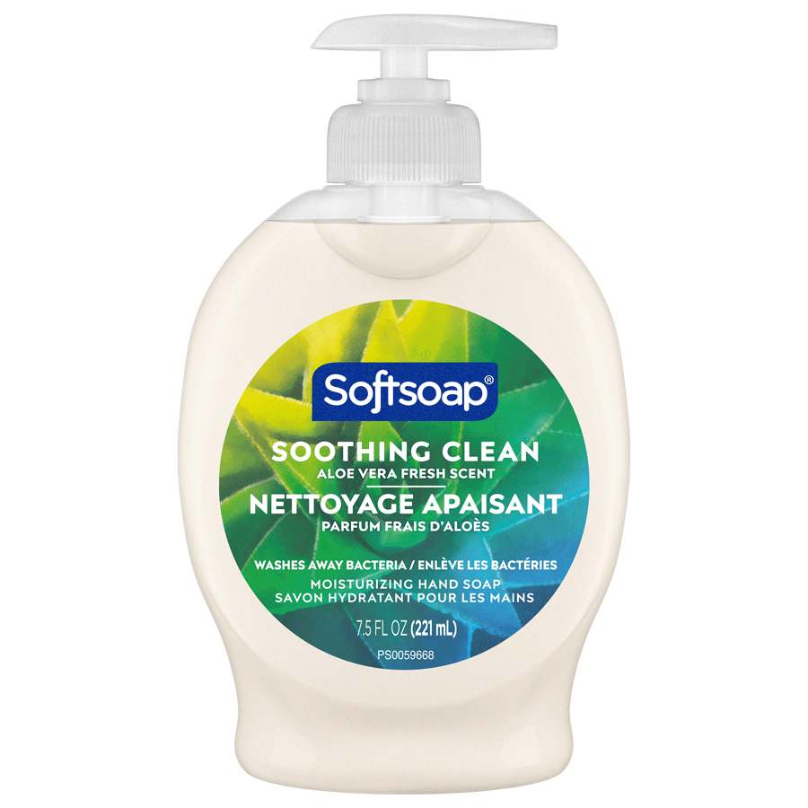 Colgate Softsoap Liquid Hand Soap Aloe 50 oz Refill 6 / cs — Representative photo of the same brand and product type. Pictured size, style, scent, formulation, packaging and quantity may differ. Refer to this listing and the supplied product label for specifications and use instructions.