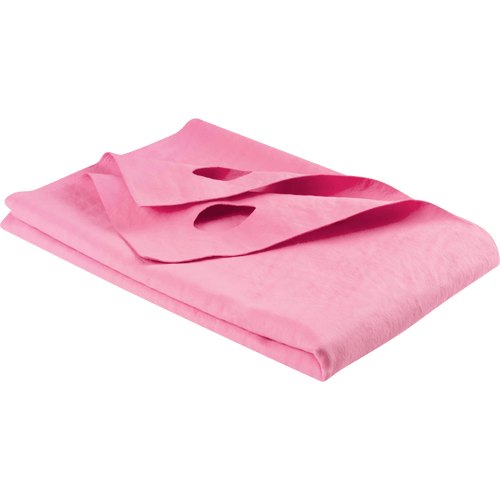 COOLING TOWEL, PINK, 56"X30", 100% PVA, 2 THUMB HOLES
