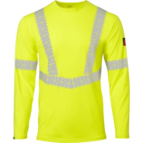 LIME, FLAME RETARDANT, HI VIS LIME, LONG SLEEVE, CLASS 3, SHIRT, REFLECTIVE TAPE