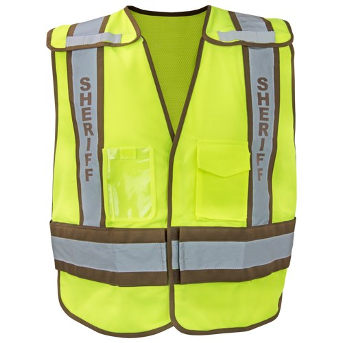 BROWN PUBLIC SAFETY VEST SHERIFF MD-XL