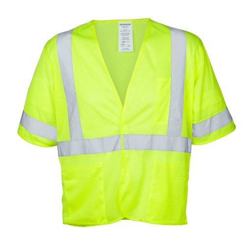 SAFETY VEST, LIME, CLASS 3, ANSI