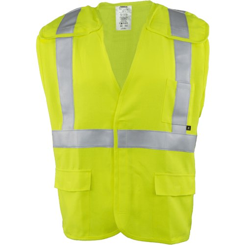 VEST, LIME, BREAK AWAY, FR, CLASS 2 ANSI