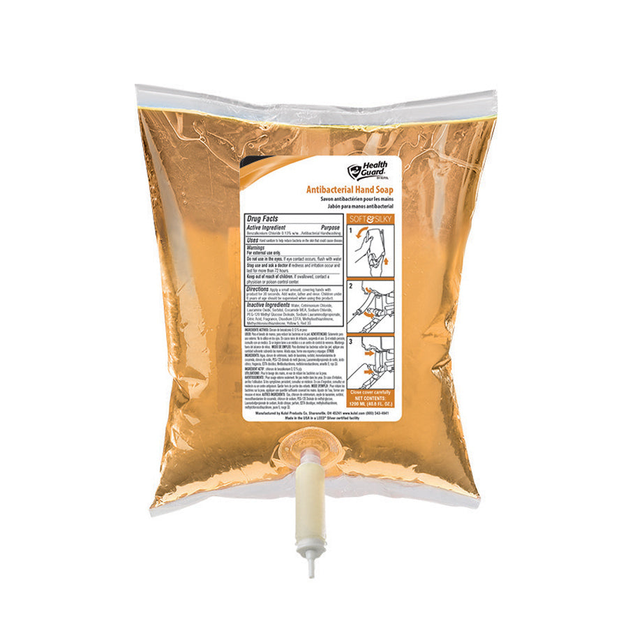 Kutol Soft & Silky Antibacterial Soap 1200 ml Amber Citrus Spice 8 / cs — manufacturer product photo
