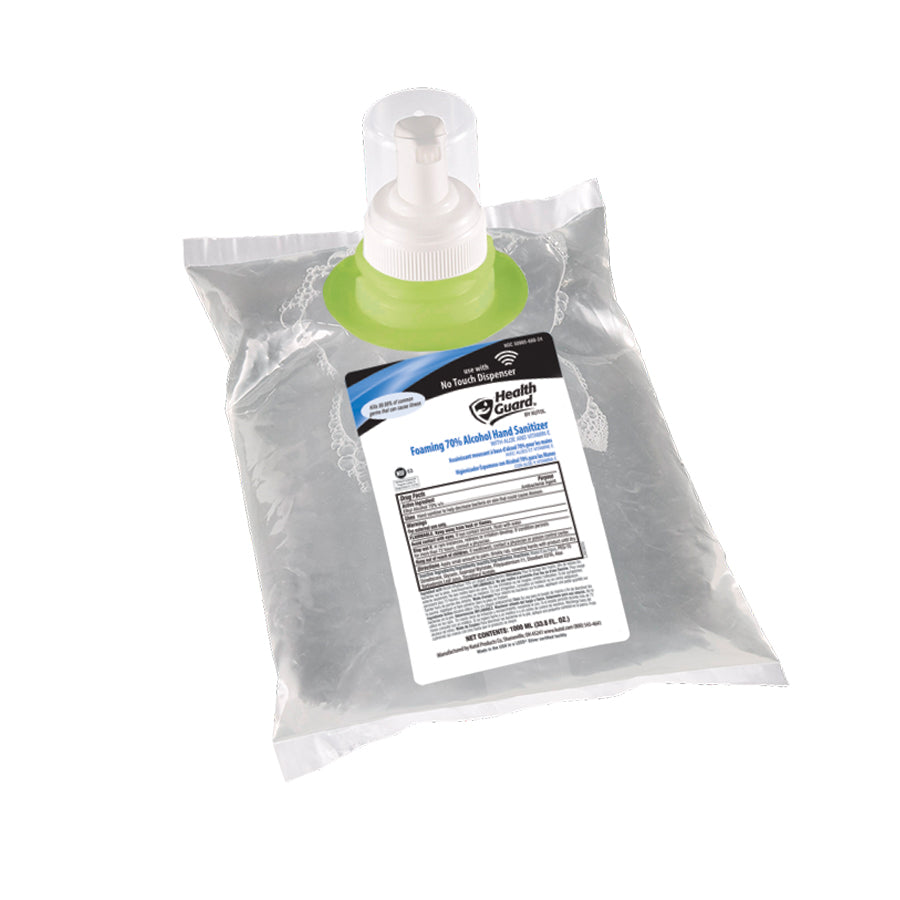 Kutol Health Guard Hand Sanitizer 70% Alcohol, 1000 mL, No Touch Foam 4 / cs — manufacturer product photo