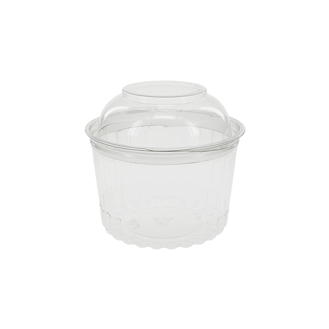 Novolex - Pactiv 16oz Sho-Bowl w/Hinged Dome Lid 250 / cs; official manufacturer photograph for 10849APT