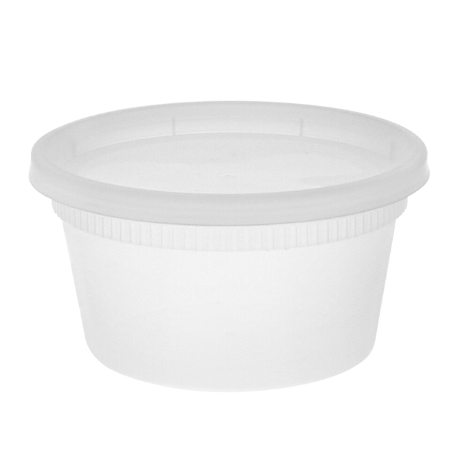 Novolex - Pactiv 12oz Clear Container w/Lid 240 / cs; manufacturer item reference photograph