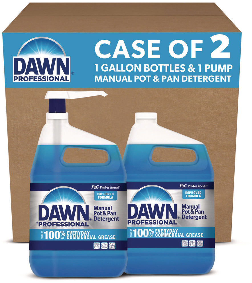P&G Professional Dawn Pro Manual Pot & Pan Detergent 1 Gallon , Dish Soap Liquid Conc. 2 / cs; Representative Dawn Pro Manual Pot & Pan Detergent product photo. Size, scent, packaging and pack quantity shown may differ; this listing's specifications apply.
