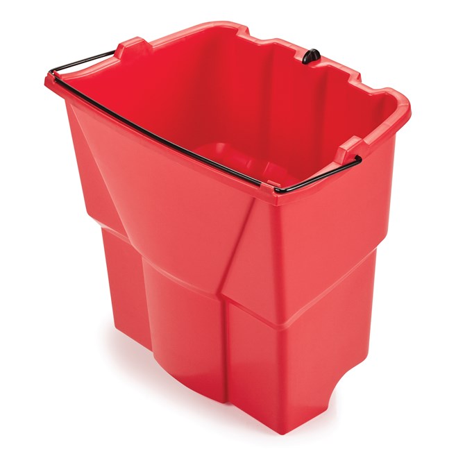 Rubbermaid WaveBrake Dirty Water Bucket Red, 18 Quart 6 / cs | Official manufacturer photograph