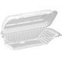 Inline Plastics Hinged Cookie Container Clear 9" X 3.75" X 2.38" 300 / cs — supplier reference photo; packaging or variant may differ