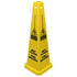 Hospeco Wet Floor Caution Sign 36" Yellow, Four-Sided 1 / ea