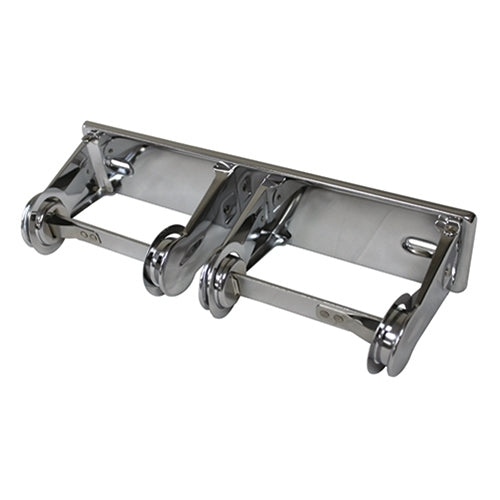 Hospeco Classic Double Roll Tissue Holder 2 3/4" x 11" Chrome 1 / ea — manufacturer reference photo; confirm listed selling unit