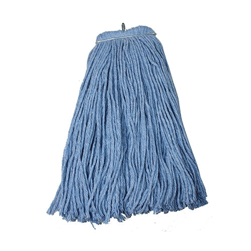 Hospeco Layflat Cut-End Wet Mop Head 16 oz Blue, Screw-Type 1 / ea — manufacturer reference photo; confirm listed selling unit