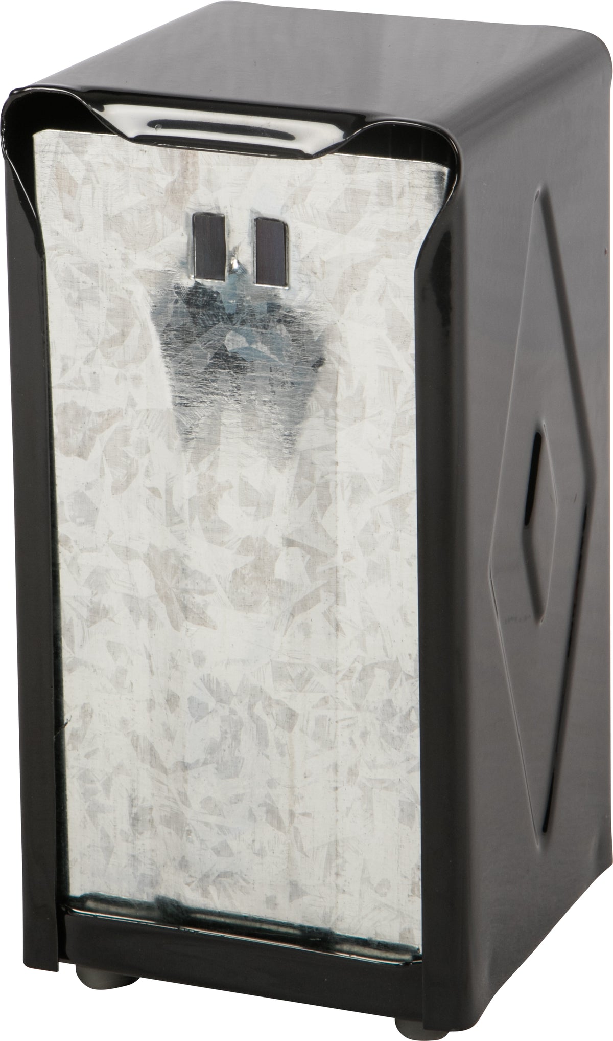 CFS Brands Classic Tabletop Napkin Dispenser Black Stainless Holds 150 Tallfold 1 / ea — manufacturer reference photo; confirm listed SKU and selling unit
