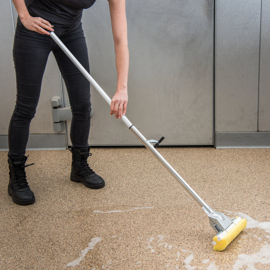 CFS Brands Prof Roller Sponge Mop Refill 12 inch, Yellow 6 /cs — manufacturer reference photo; confirm listed SKU and selling unit