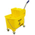 Hospeco Side Press Wringer & Mop Bucket 21 Quart Yellow Combo 1 / ea