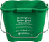 CFS Brands Kleen-Pail Pro Sanitation Pail 6 Qt Green Polypropylene 1 / ea