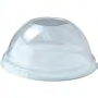 Fabri-Kal Clear Dome Lid No Hole For 8 12 16 20 & 24 oz. cups 10 / 100 cs — supplier reference photo; packaging or variant may differ