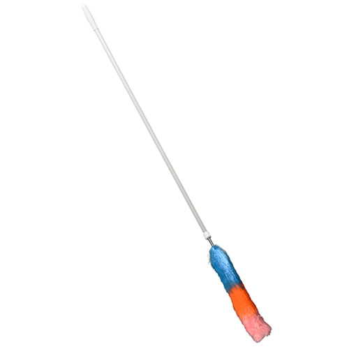 Hospeco Extendable Polywool Duster 52"-84" White Handle/Multi-Colored 1 / ea — manufacturer reference photo; confirm listed selling unit