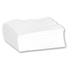 Hoffmaster 16" X 16" White Dinner Napkin Linen-Like Flat Pack Flat Fold 1000 / cs
