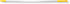 CFS Brands Natural Aluminum Handle 60" , Yellow 1 each