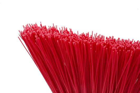 CFS Brands Unflagged Broom Head Red 1 / ea — manufacturer reference photo; confirm listed SKU and selling unit