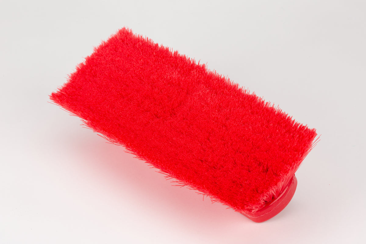 CFS Brands Flo-Thru Wall & Equpiment Brush 10", Red 1 / ea — manufacturer reference photo; confirm listed SKU and selling unit