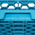 CFS Brands 6-Compartment Divided Glass Rack 5.56", Blue w/ 1 Extend 4 / cs