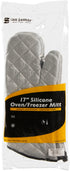 CFS Brands Silver Silicone Oven / Freezer Mitt 17" 1 Pair