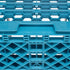 CFS Brands 6-Compartment Divided Glass Rack 7.12 inch, Blue w/ 2 Extend 3 / cs