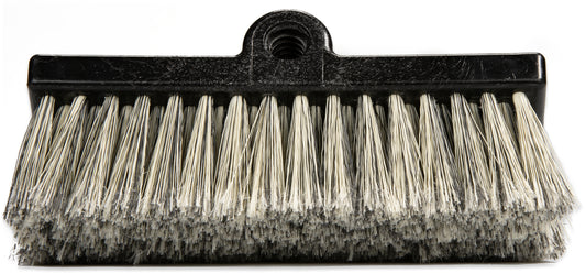 CFS Brands Flo-Pac Flo-Thru Dual Surface Brush 10" , Black w/ Flagged PS Bristles 1 / ea — manufacturer reference photo; confirm listed SKU and selling unit