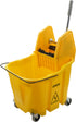 CFS Brands Mop Bucket Combo Down Press Wringer Yellow, 35 Qt 1 / ea