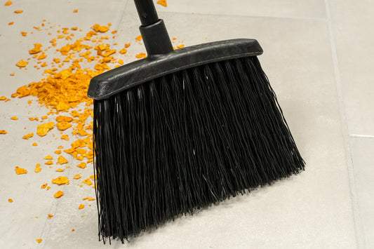 CFS Brands Duo Sweep Unflagged Warehouse Broom Black Metal Handle - 48" 12 / cs — manufacturer reference photo; confirm listed SKU and selling unit