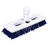Hospeco Heavy Duty Swivel Scrub Brush White Plastic / Blue Bristles 1 / ea