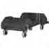 Rubbermaid Slim Jim Resin Trainable Dolly Black For 16 & 23 Gallon Container 2 / cs