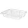 Inline Plastics Safe-T-Gard Tamper Evident 35oz Container w/ Hinged Lid 150 / cs — supplier reference photo; packaging or variant may differ
