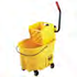 Rubbermaid WaveBrake Side-Press Combo Yellow 35 Quart Bucket & Wringer 1 / cs
